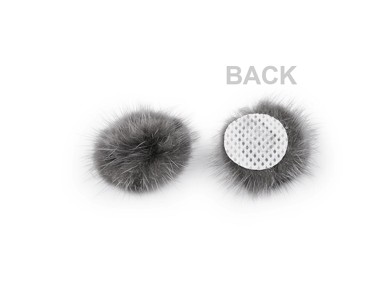 Kožešinová bambule 30mm pudrová- skladem 17ks