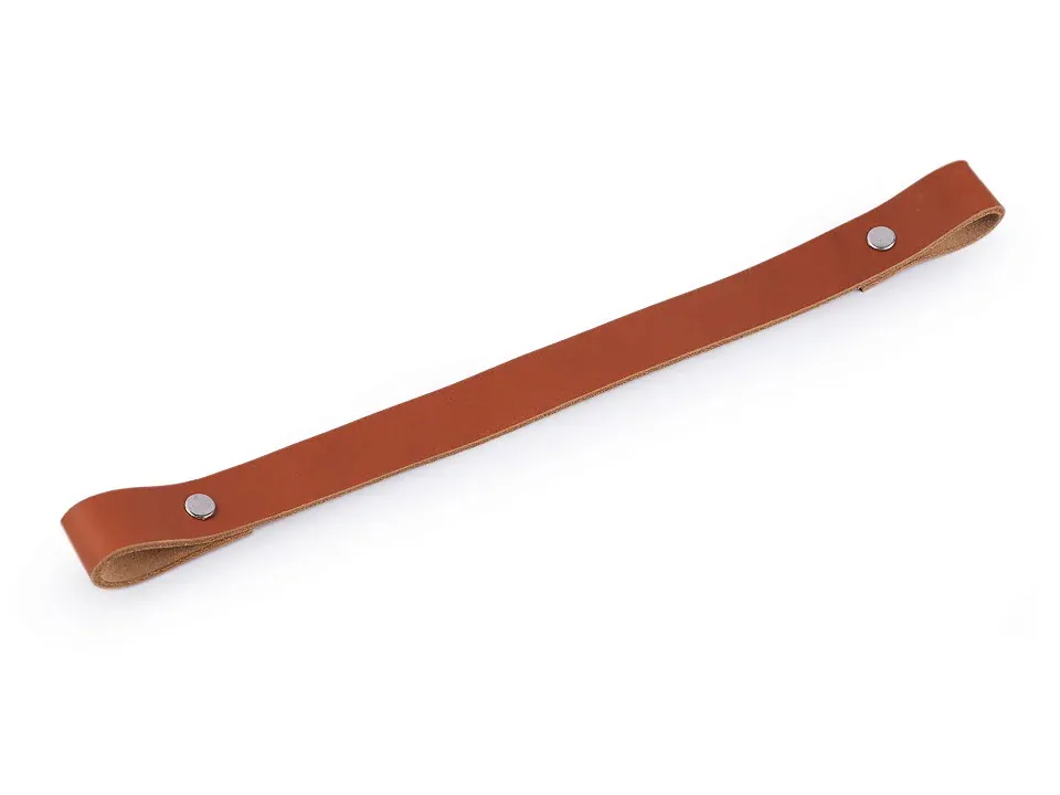 Kožené ucho 1x30cm koňak - skladem 1ks