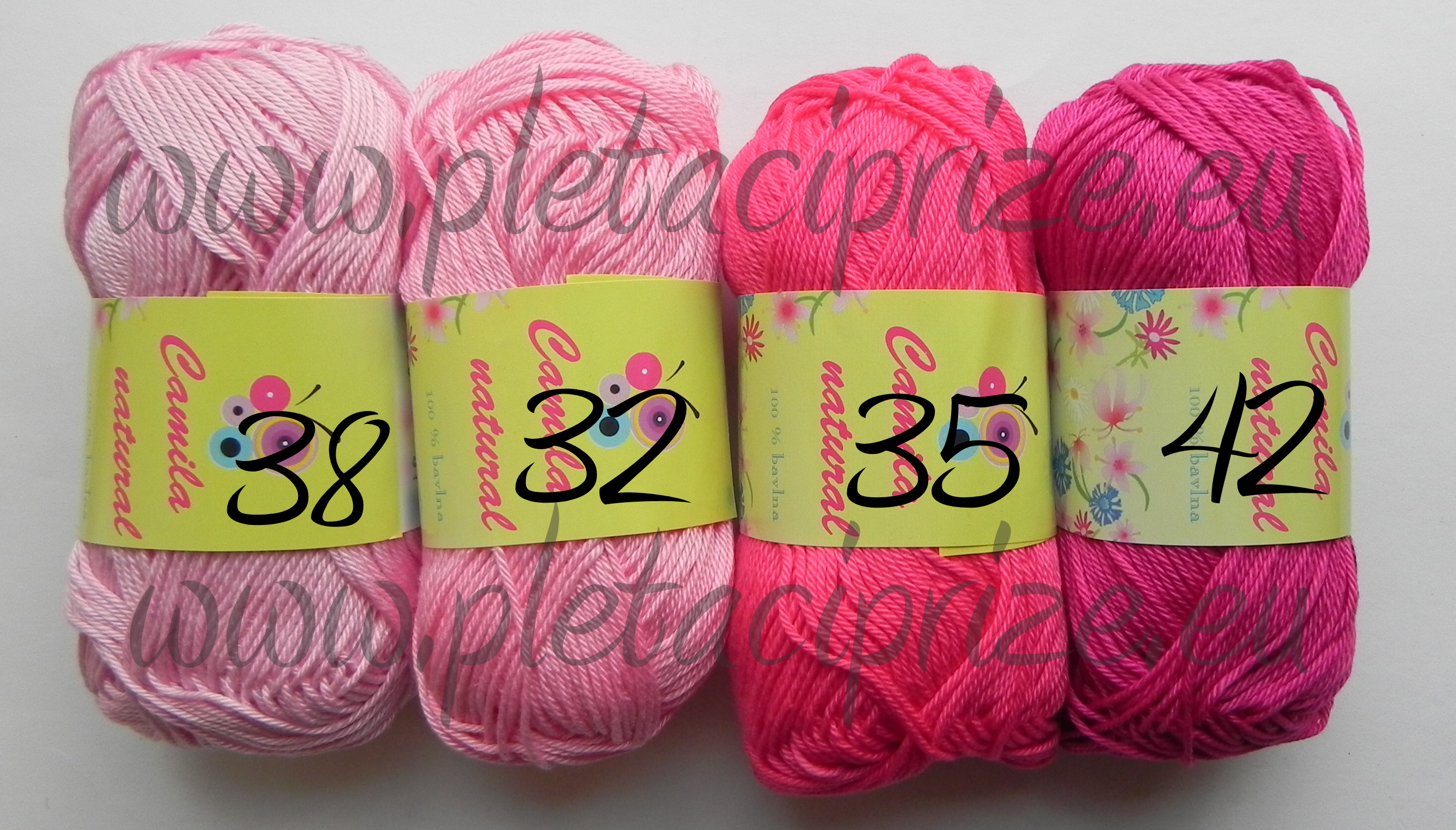 Příze Camila Natural 35 pink