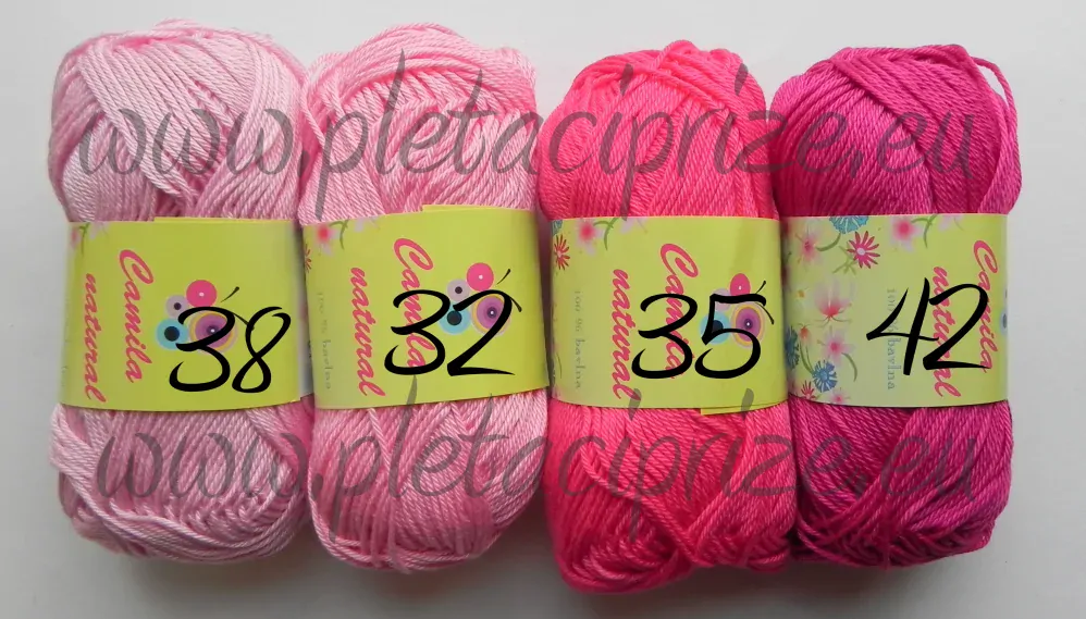 Příze Camila Natural 40 fuchsie