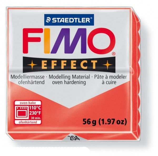 FIMO EFFECT 28 metalická rubínová / kovový vzhled/