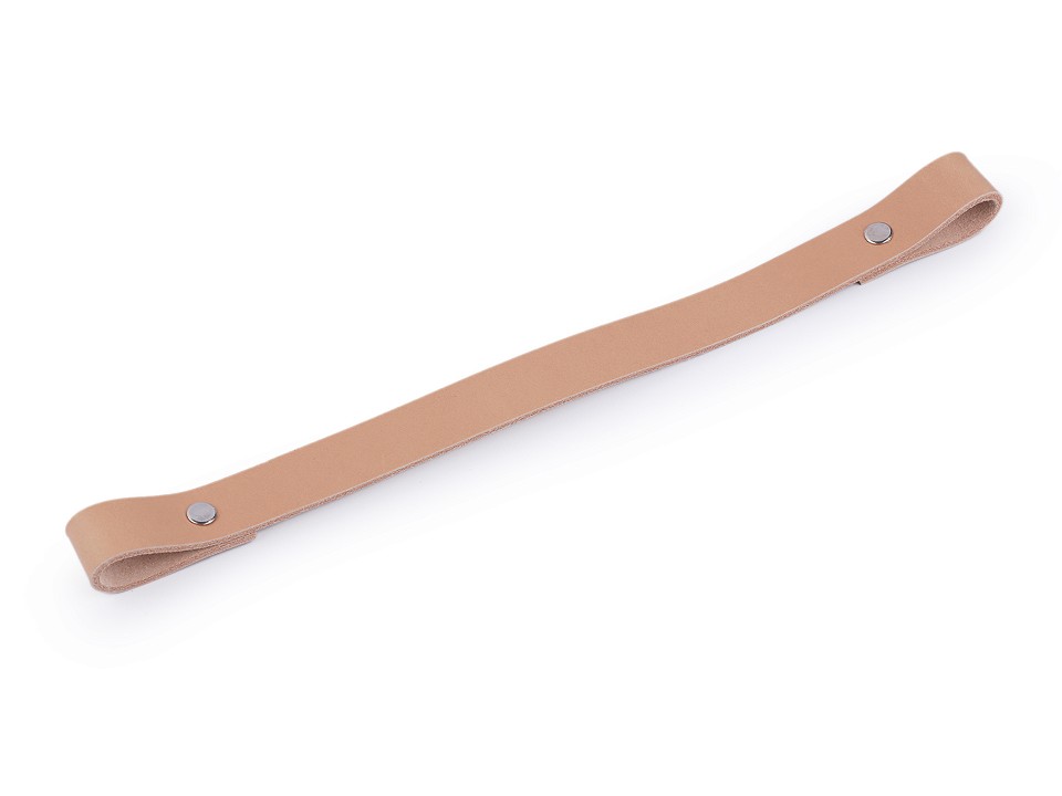 Kožené ucho 2x30cm přírodní - skladem 1ks