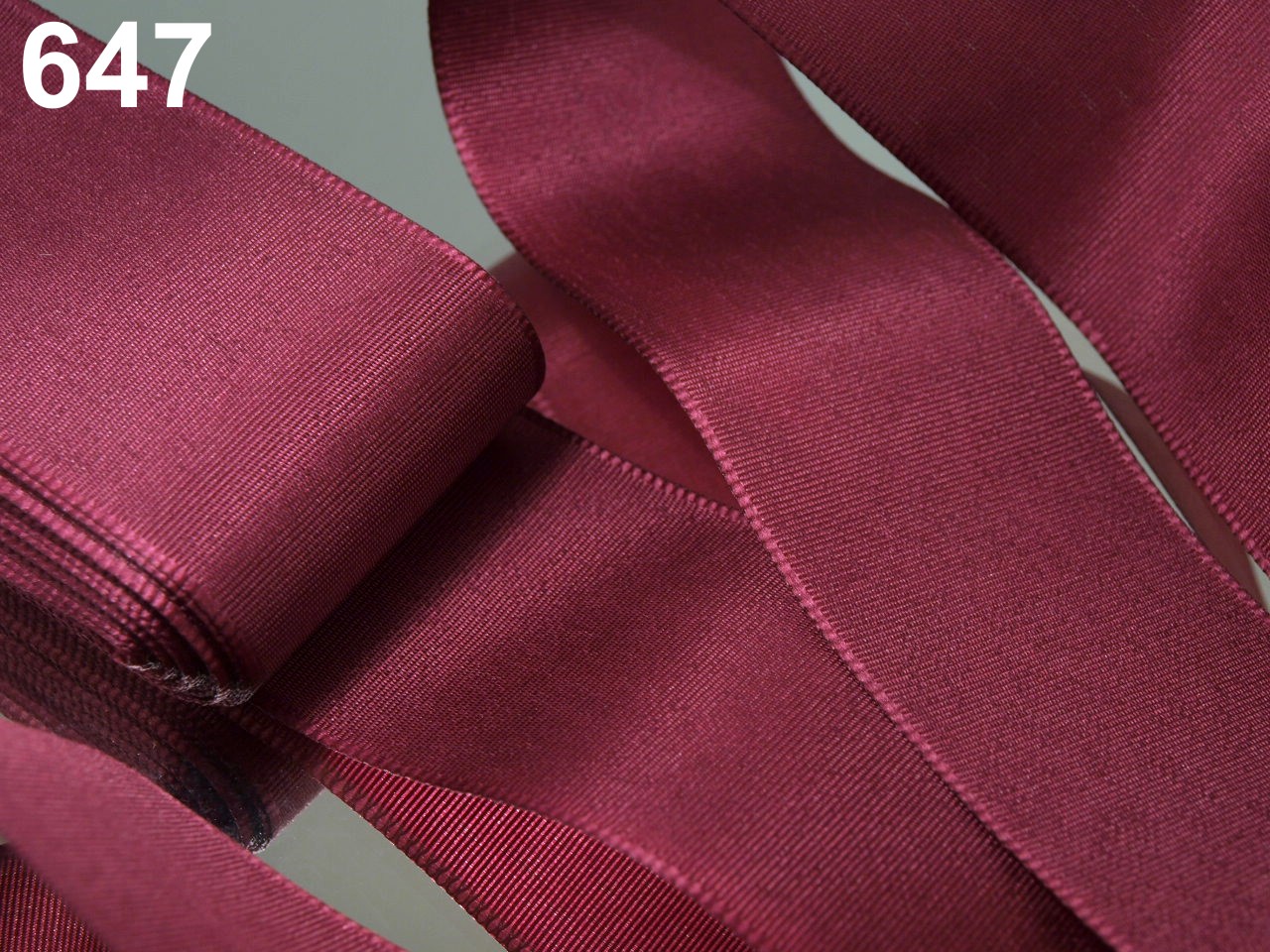 Stuha taftová šíře 6 mm 633 malinová