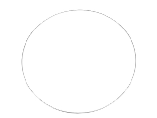 Kruh na lapač snů 30cm kovový stříbrný