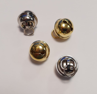 Rolnička 18mm zlatá 
