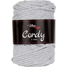Cordy 5mm 8231 světle šedá