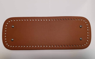 Dno na kabelku s nožičkami 33x12cm ovál koňak - skladem 1ks