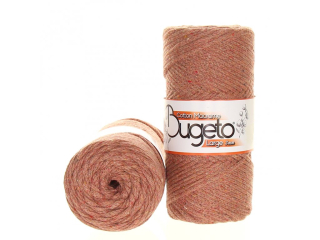 Cotton Macrame Large 3mm 901-223 růžovo hnědá