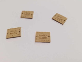 Hand Made 20x15mm béžová - skladem 6ks