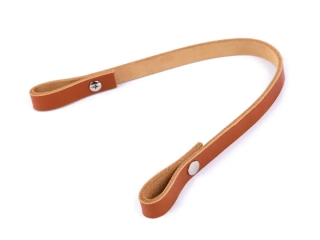 Kožené ucho 1x30cm koňak  - skladem 1ks 