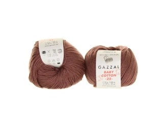 Gazal Baby Cotton 25 3455 hnědá