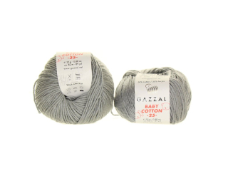 Gazal Baby Cotton 25 3430 šedá