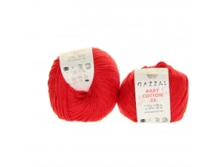 Gazal Baby Cotton 25 3443 červená