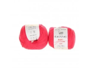 Gazal Baby Cotton 25 3458 neon červená