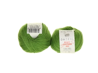 Gazal Baby Cotton 25 3449 olivová