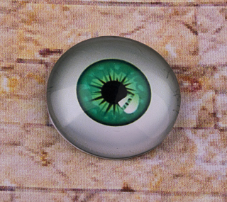 Oči nalepovací 18mm zelené 2ks
