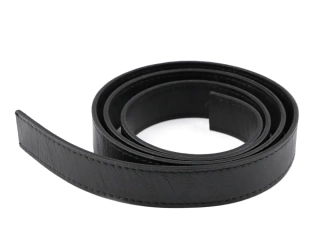 Ucho 25mm černé obšité