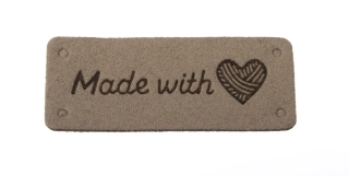 Made with ♥ 50x20mm béžová