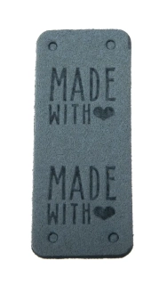 Made with ♥ 50x20mm na přeložení petrolej - skladem 1ks