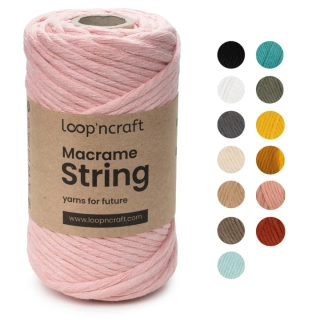 Macramé String 3mm 32 růžová