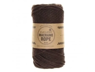Rope 4mm 306D tmavě hnědá