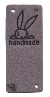 Hand Made 50x20mm králík šedý