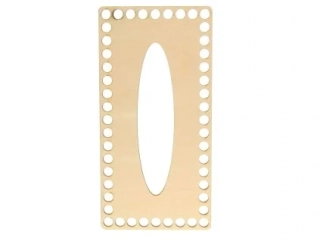 Víko na kapesníky 24x12cm topol 