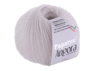 Papatya Angora Merino 1000 bílá 