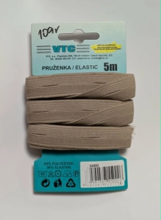Pruženka 15mm 5m béžová - skladem 1 balení