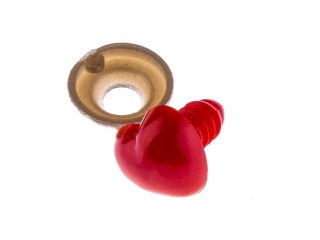 Bezpečnostní čumák 12mm srdce červené