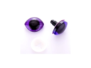 Bezpečnostní oči 3D 28,5 x 23,5 mm glitrová fialová