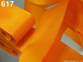 Stuha taftová šíře 108 mm 617 oranžová skladem 1ks